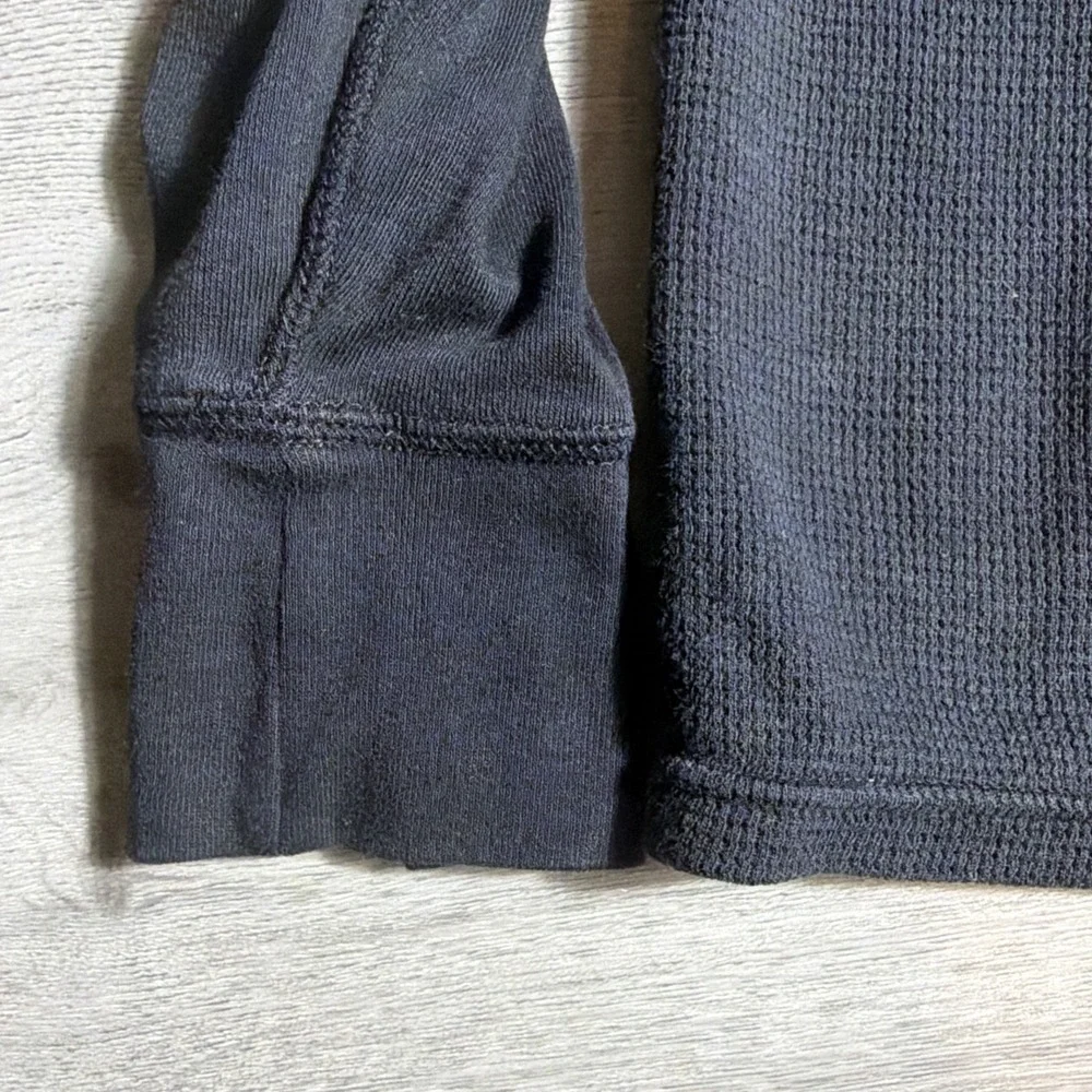 Polo Ralph Lauren Thermal‎ Long Sleeve Shirt Black Red Pony Size L